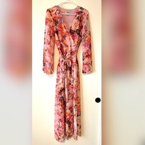 Nordstrom ECI floral faux wrap dress